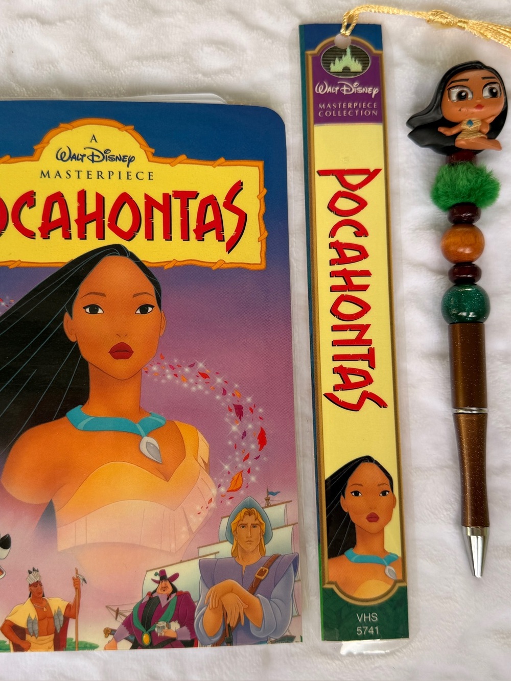 Up-cycled Pocahontas VHS notebook bundle